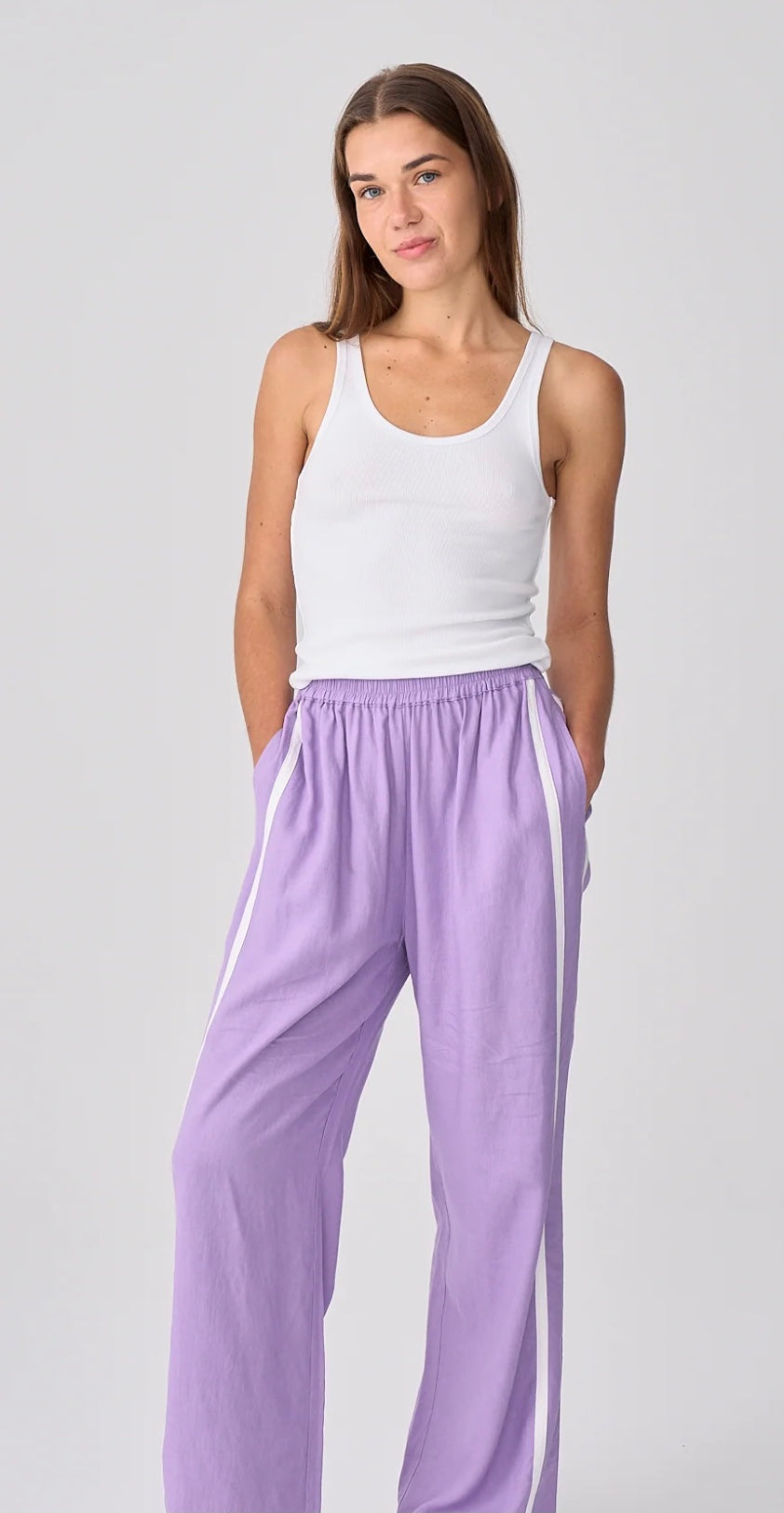 Racer Pant-Lila