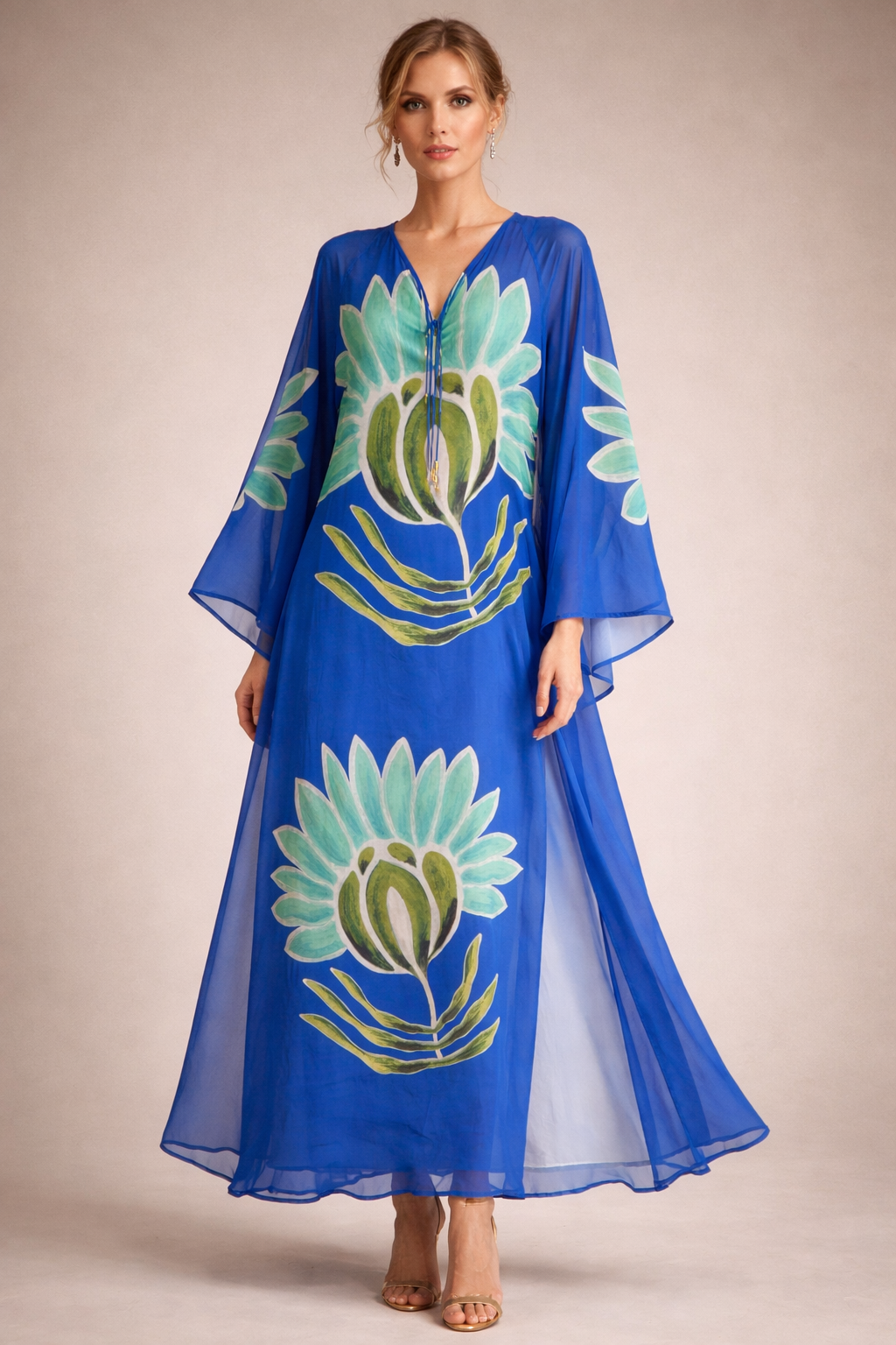 The Wolf Gang - Solsana Maxi Dress - Fern/mesh