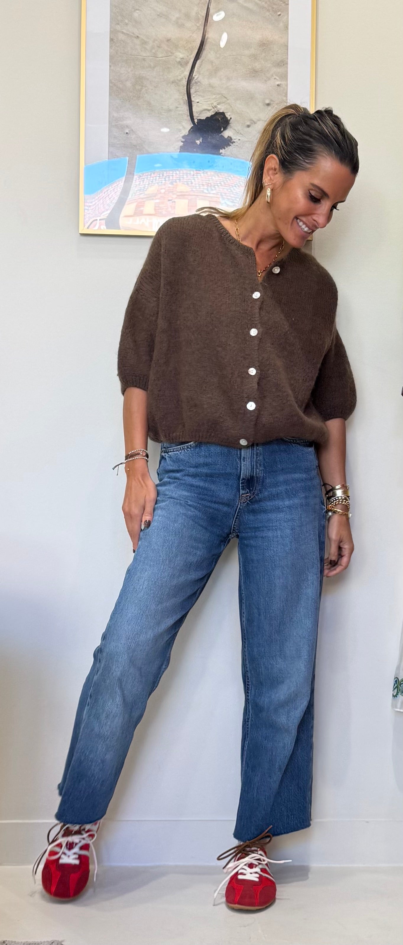 Emme Cardigan chocolate