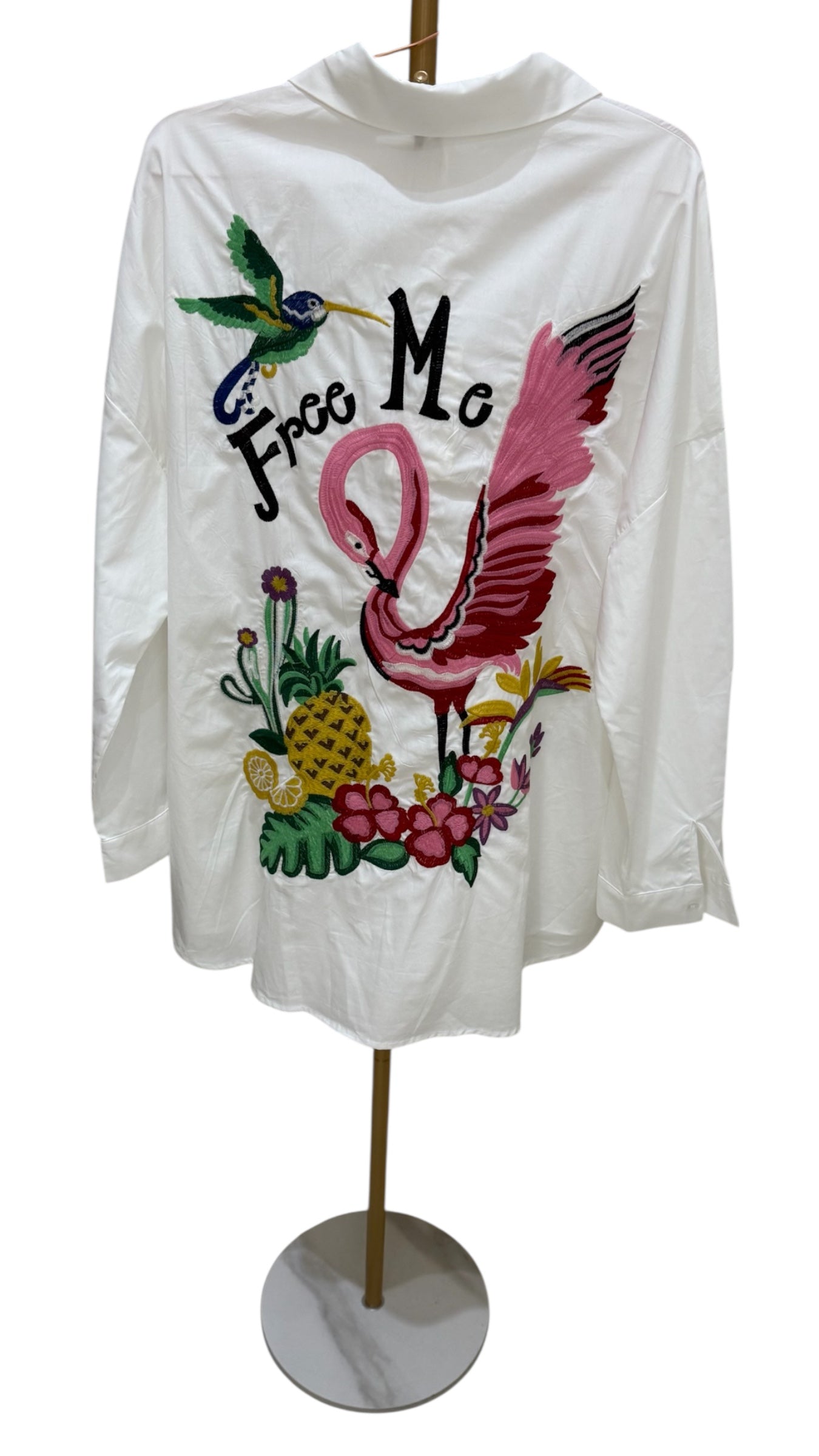 Free Me Embroidered Shirt
