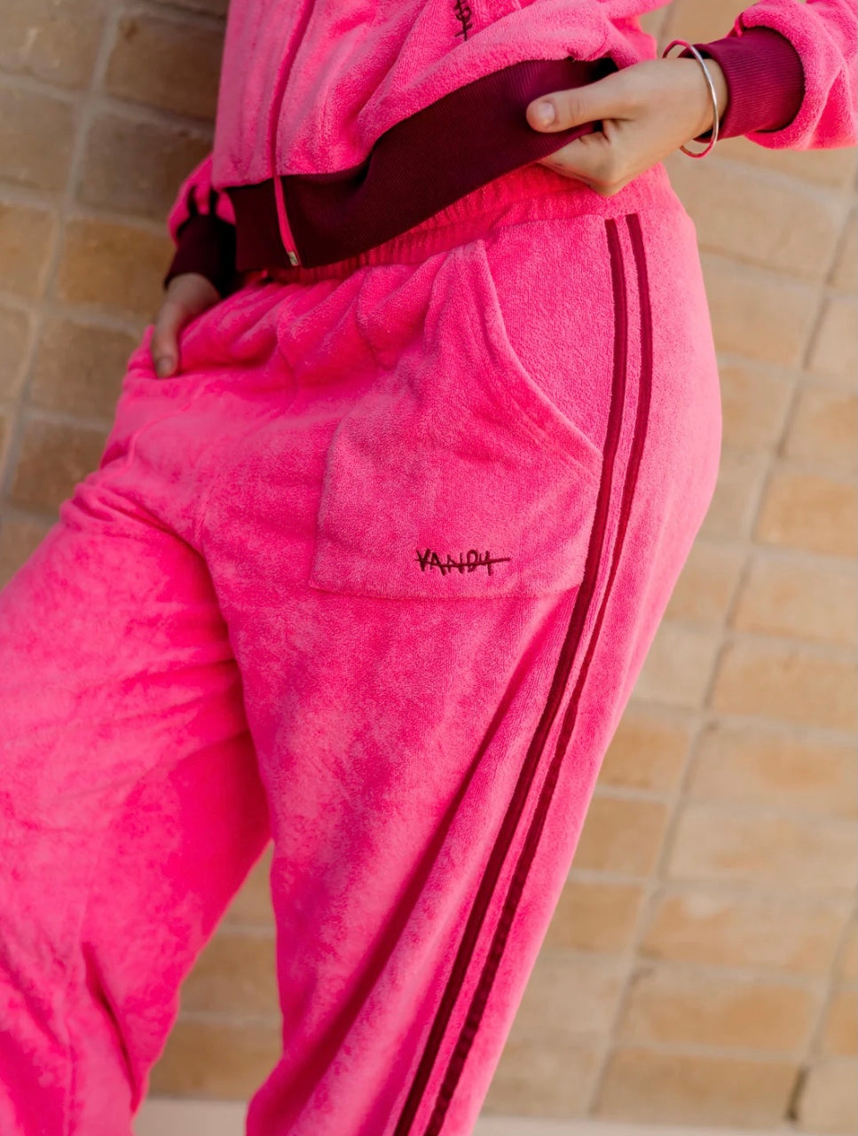 The Pink Drop Terry Pants - Vandy