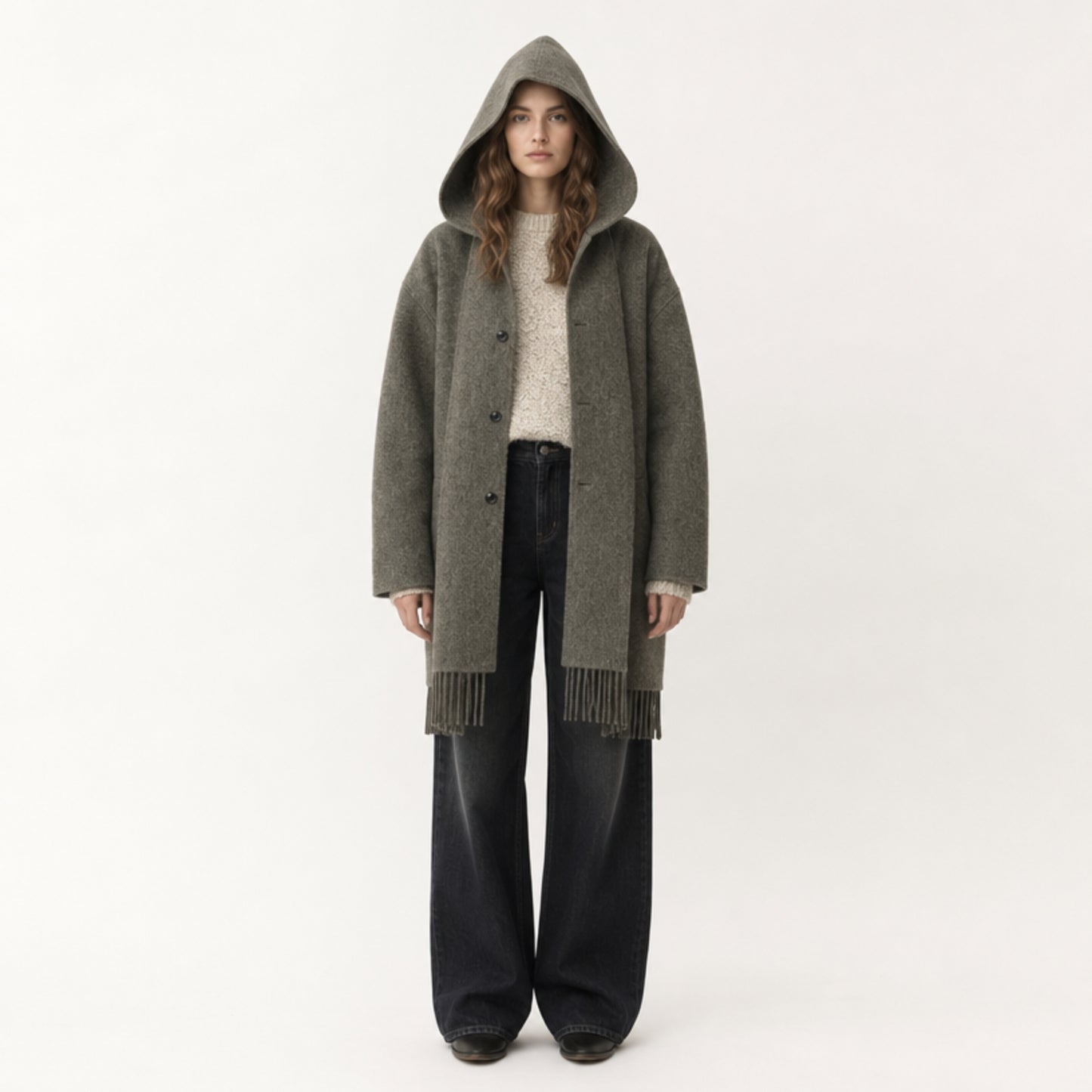 Mondara - Jacket with Hood Scarf
