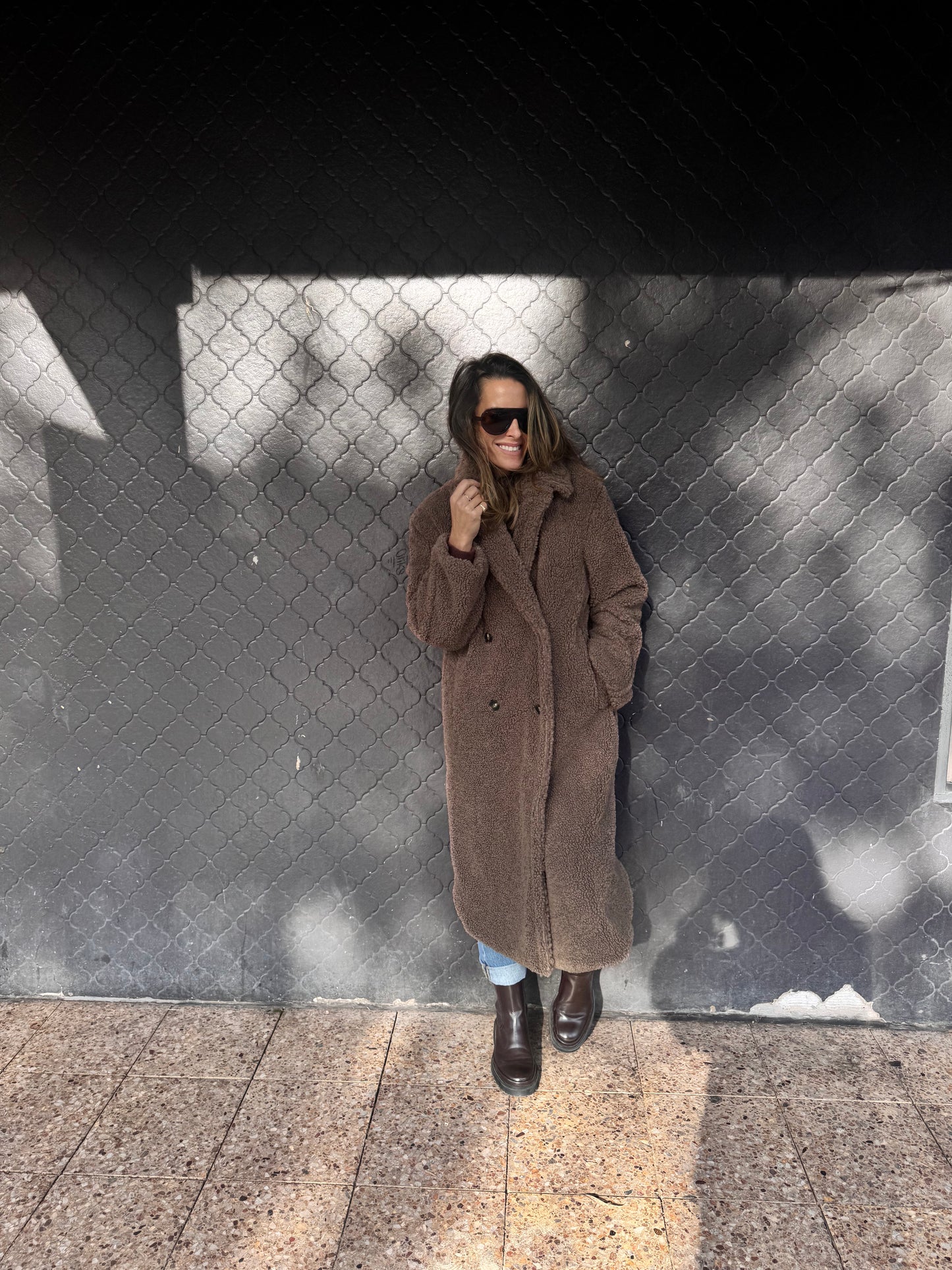 Teddy Bear Jacket - Dark Brown