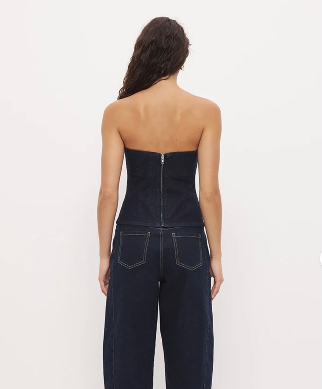 Cora Denim Bodice Ink Blue - Mon Renn