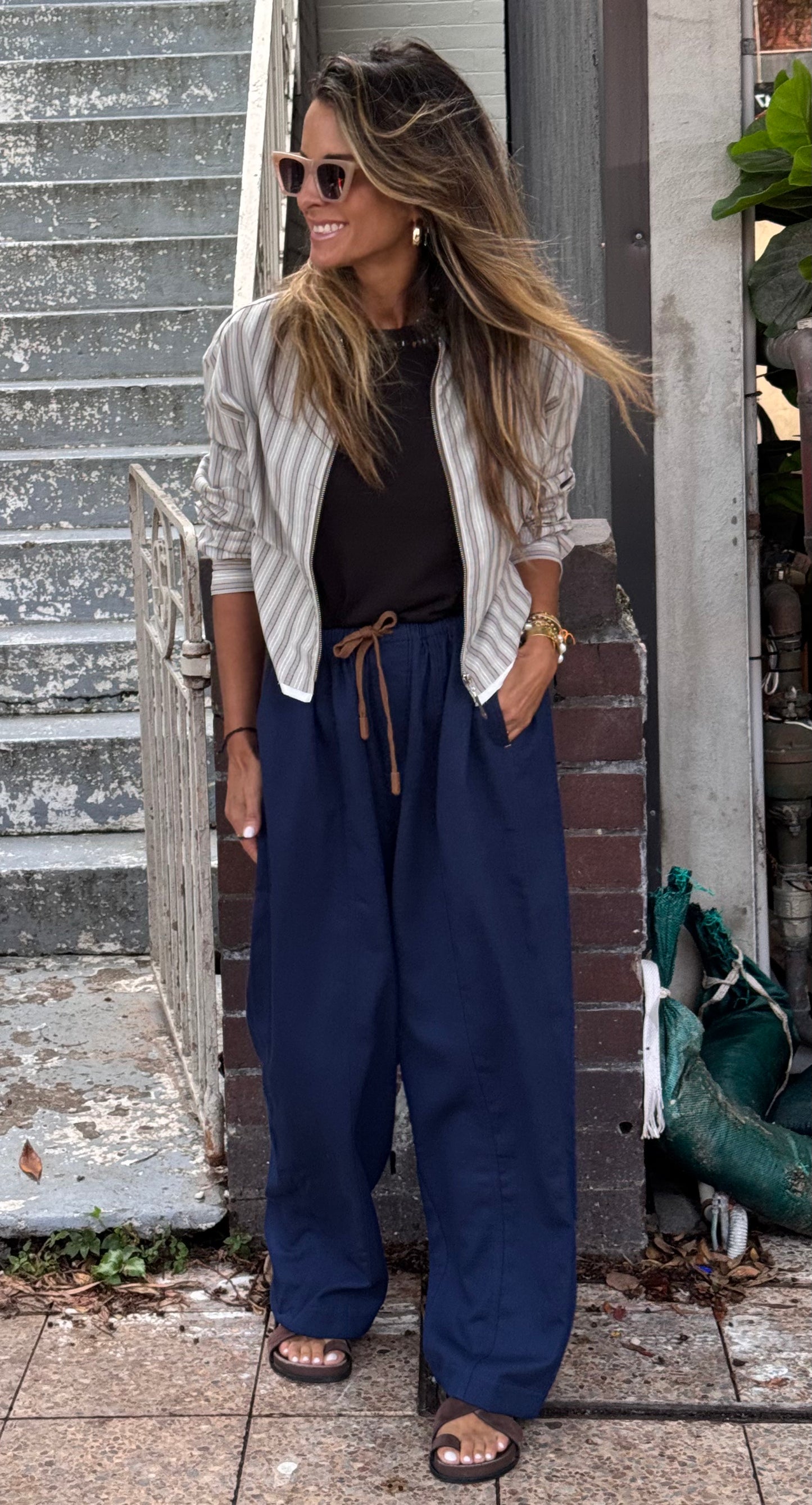 Navy Blue Long Trousers