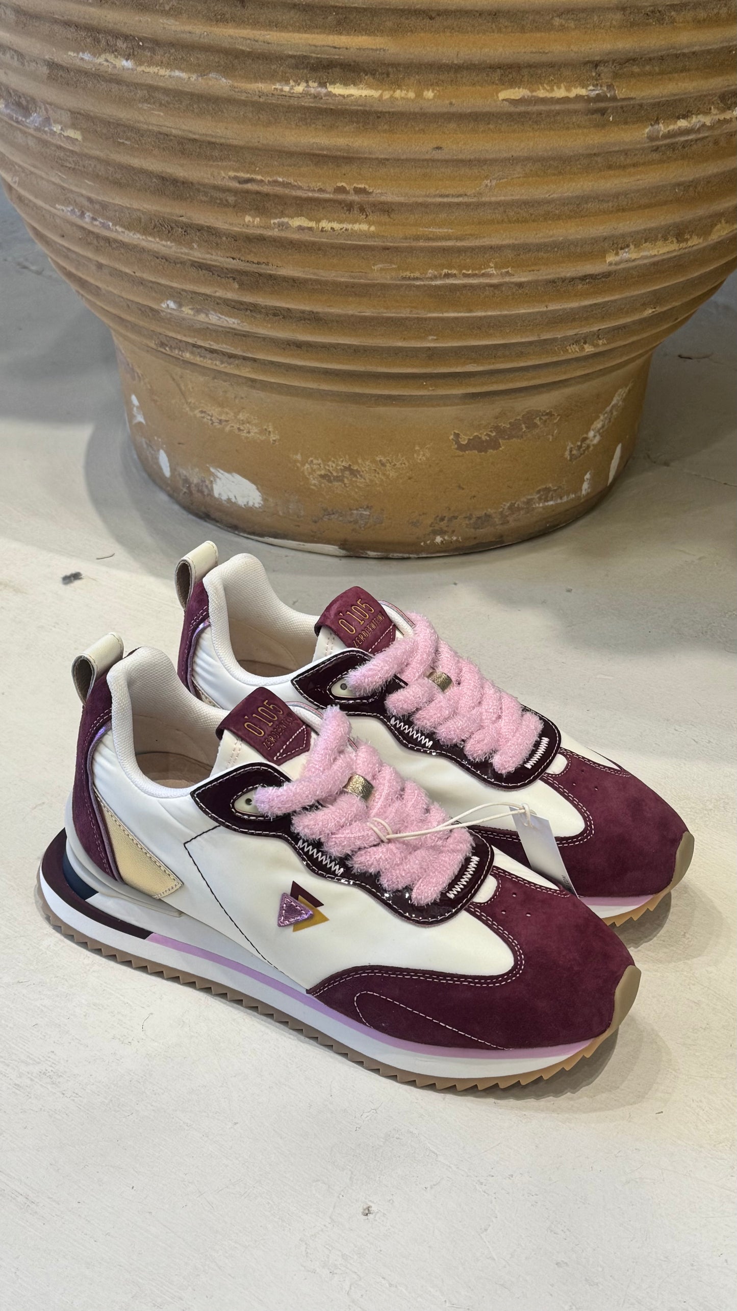 0’105 ZEROCENTCINO Lenox sneakers bergundy