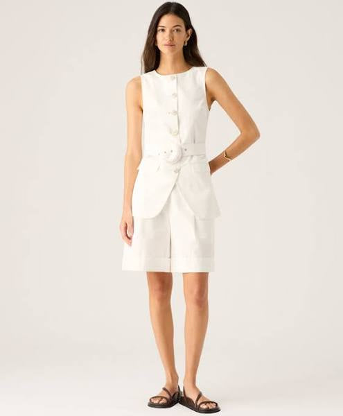 Mos The Label - Nina Vest in Pearl