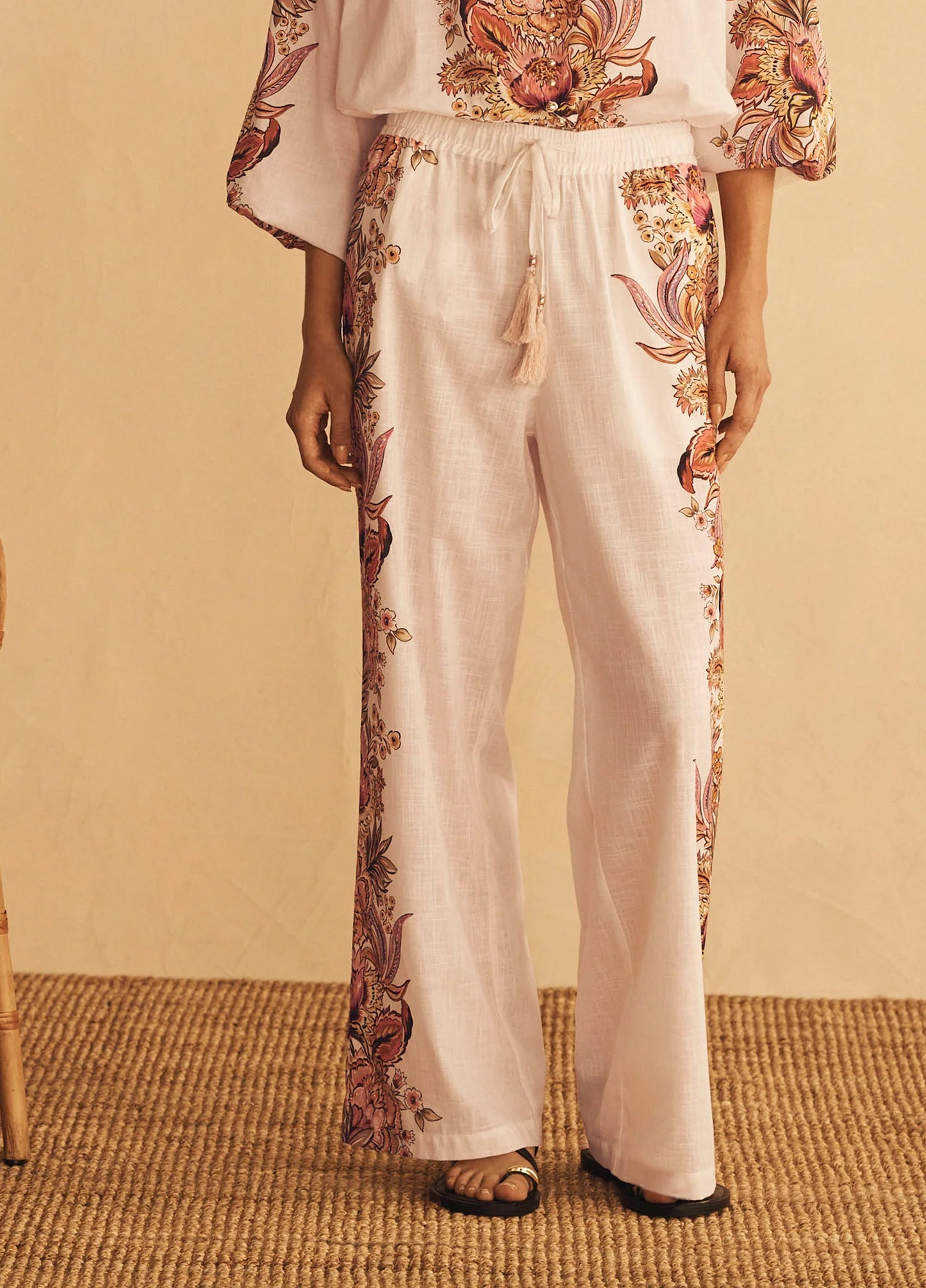 Aur Ocea - Scallop Billow Sleeve Pants