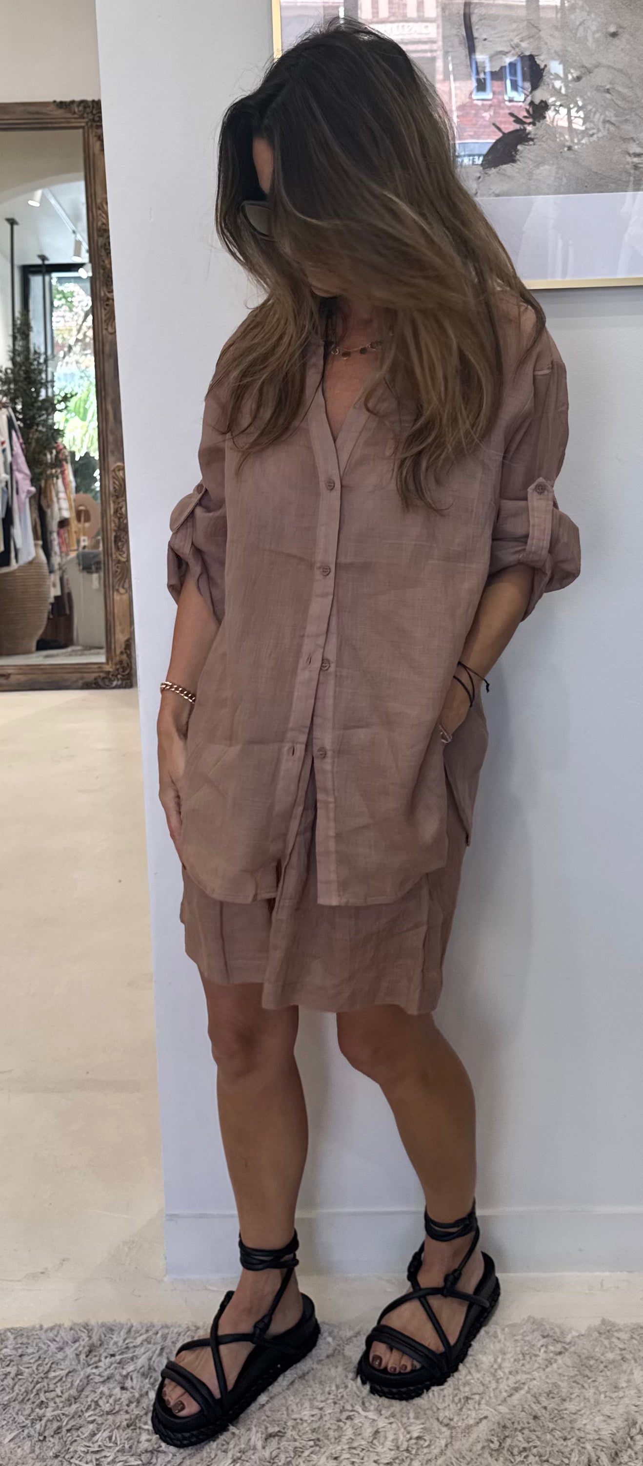 Liora - Chocolate Brown Shirt