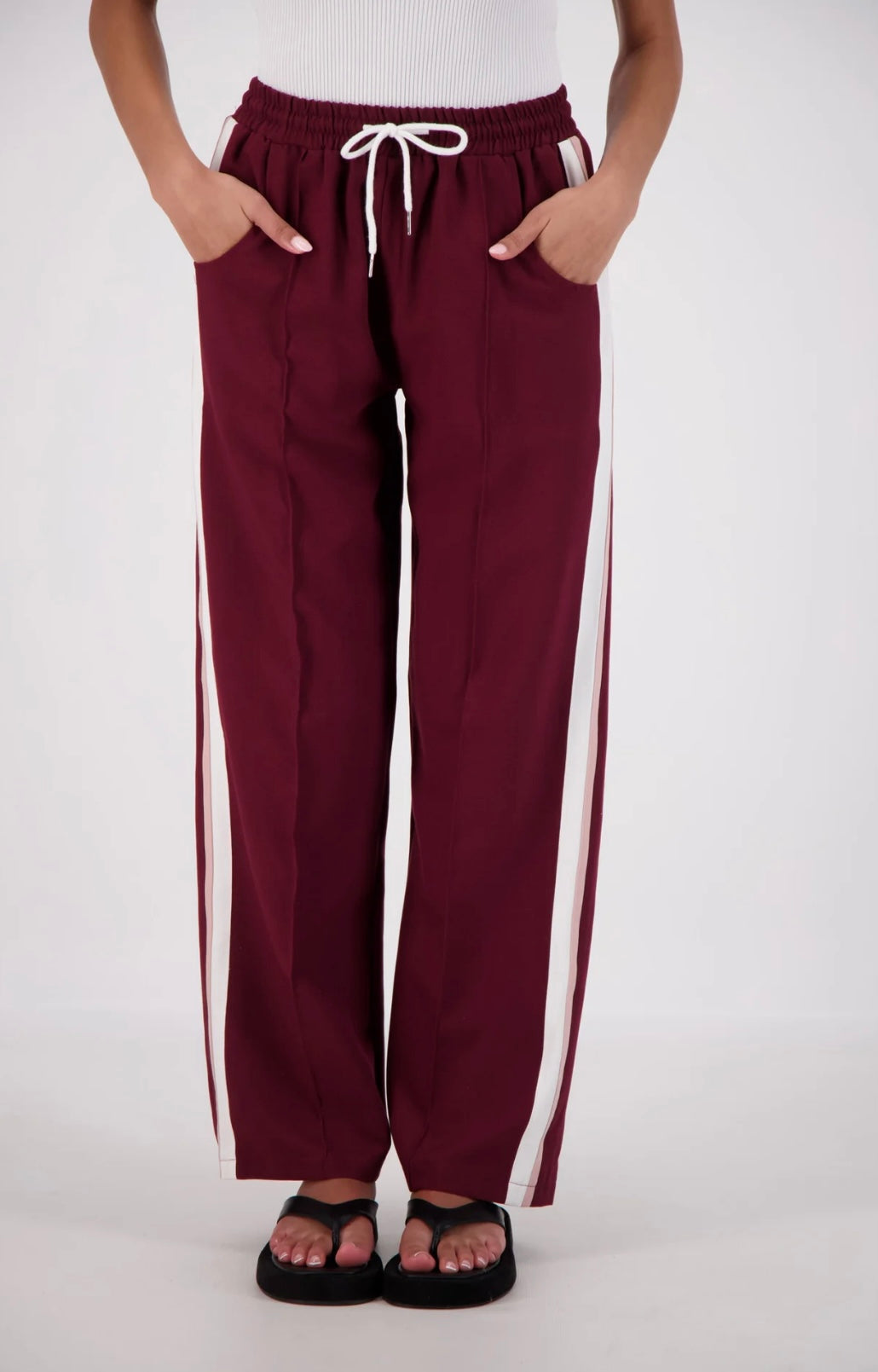 Jasmine Alexa Cassis Trouser - Plum
