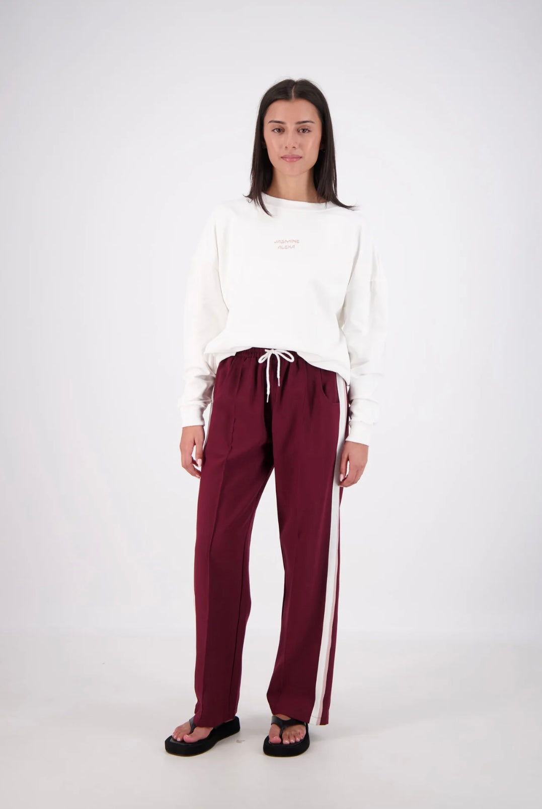 Jasmine Alexa Relaxed Crew Neck Sweatshirt