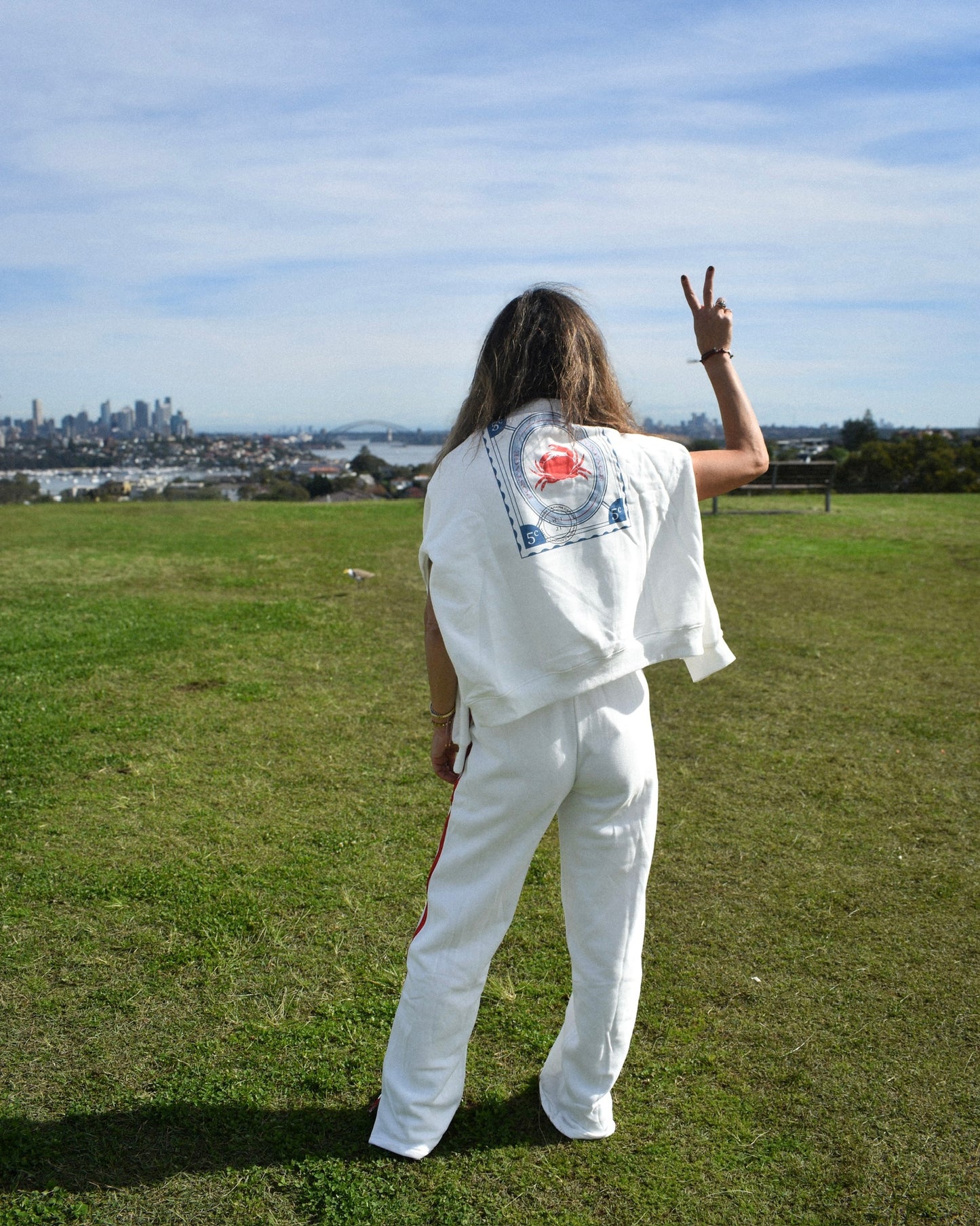Lost in Lunar Crewneck - White