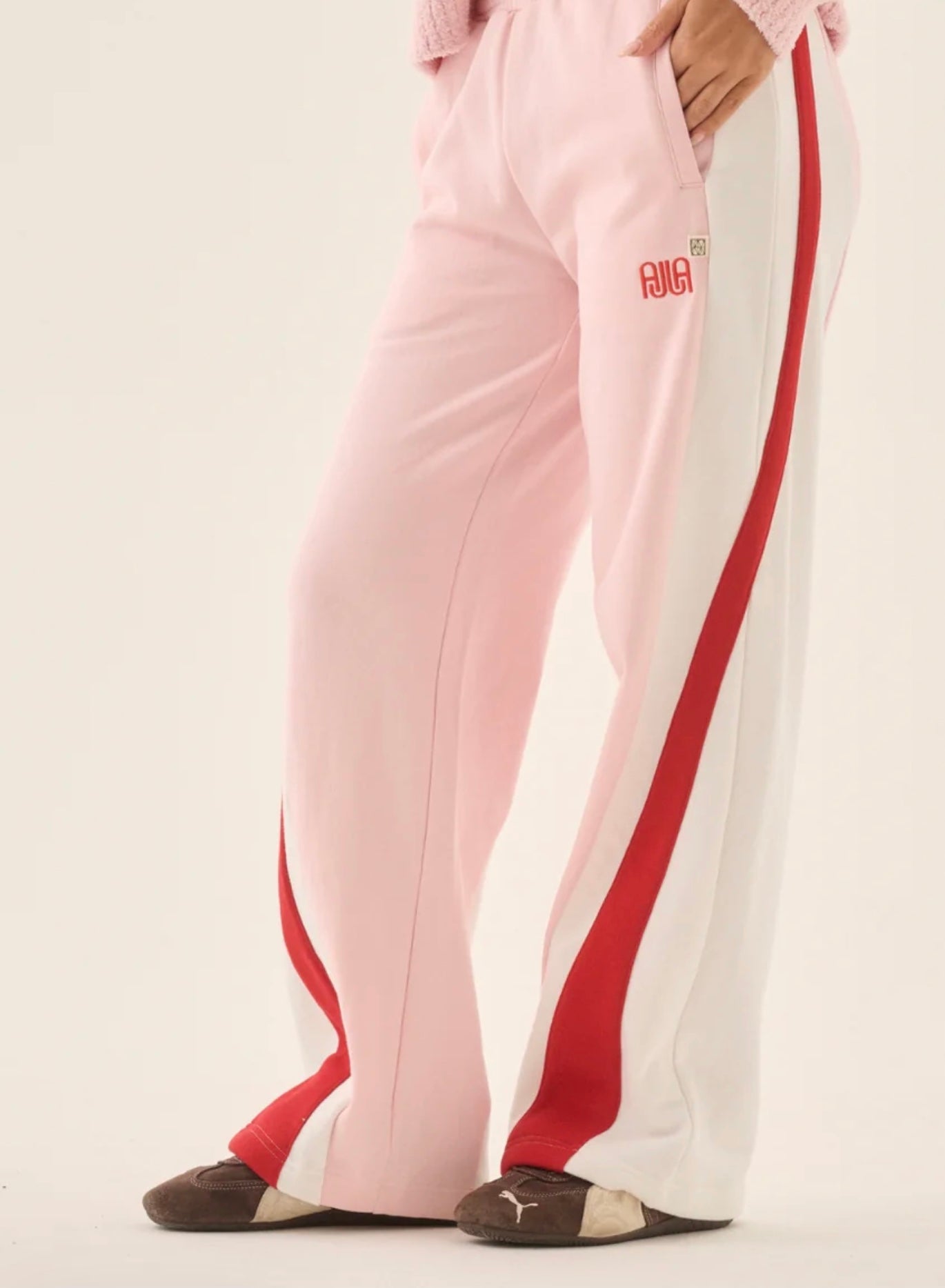 MALLORCA TRACKPANT SEA GREEN & BALLET PINK