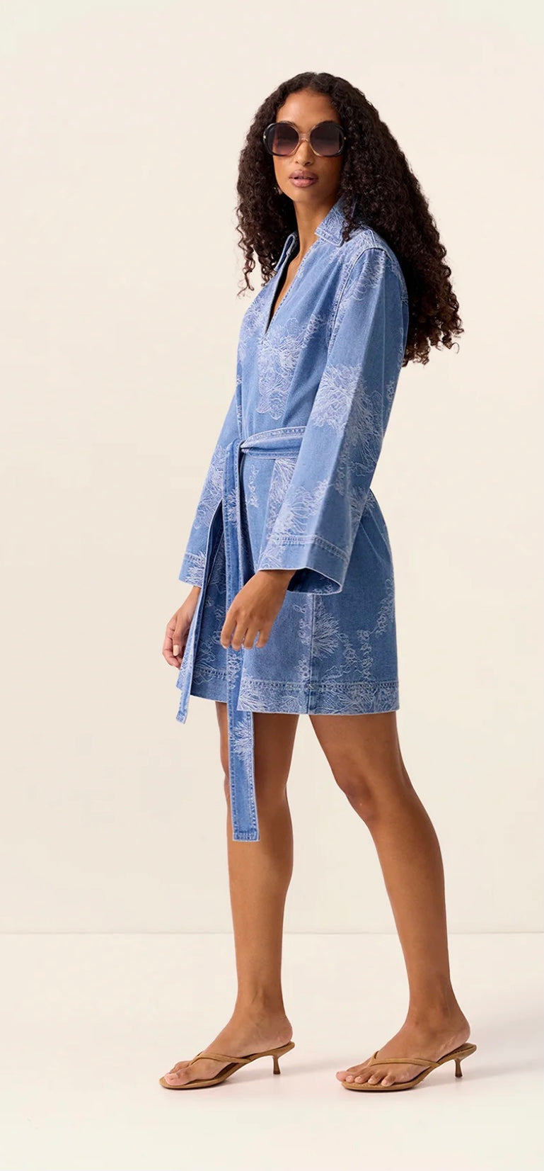 Elodie Denim Mini Dress - Mos