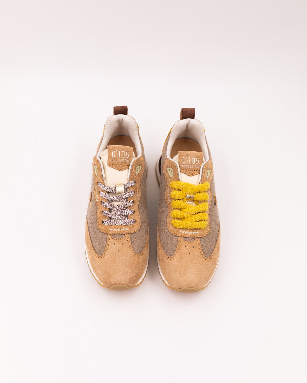 0’105 ZEROCENTCINO Lola Latte tan sneakers
