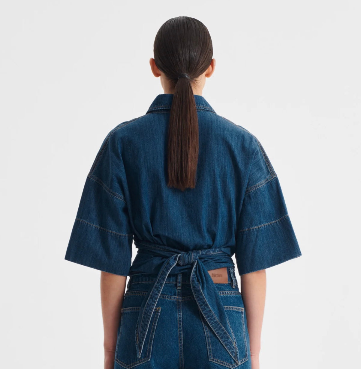 Tatum Wrap Shirt Blue