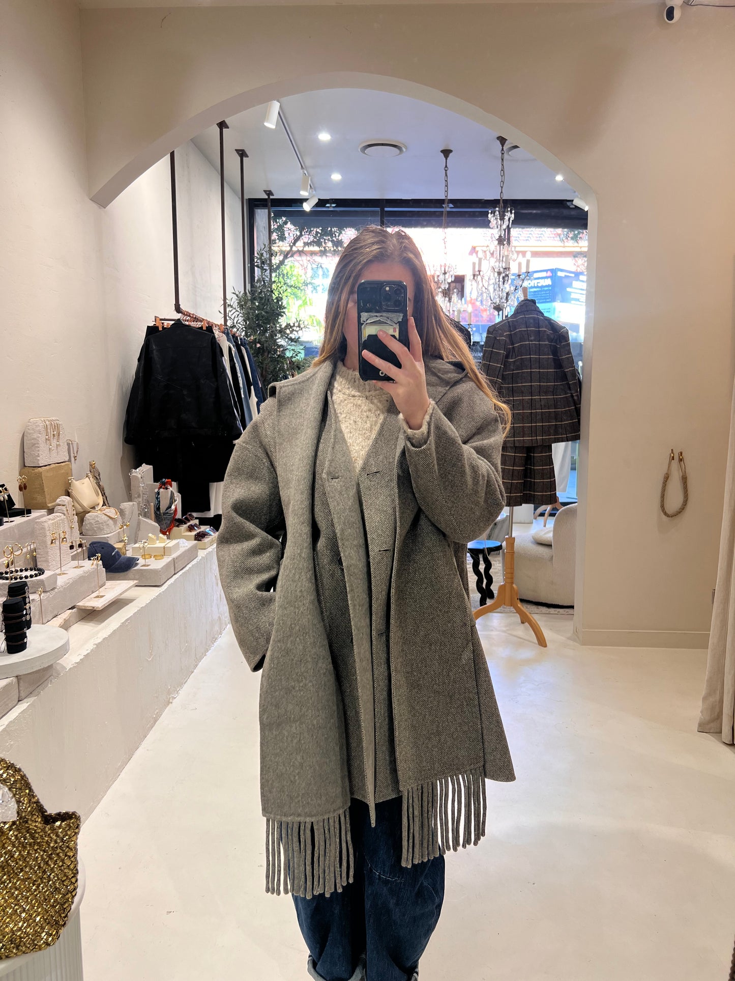 Mondara Jacket with Hood Scarf