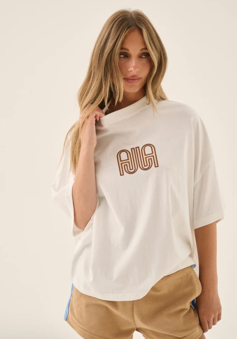 Ajja Oversized Tee Snow - Araminta James