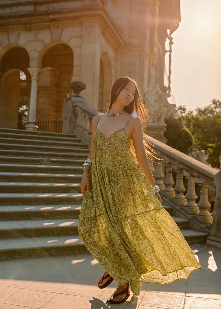 Kinga Csilla Viper Neroli Maxi Dress