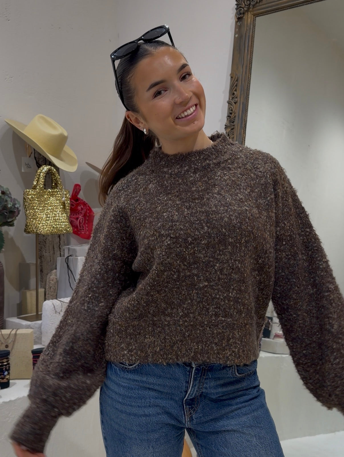 Brown Chunky Jumper