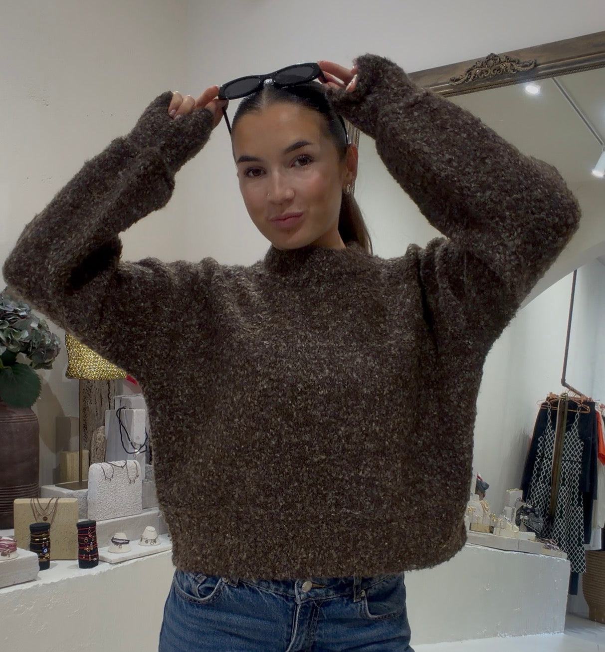 Brown Chunky Jumper