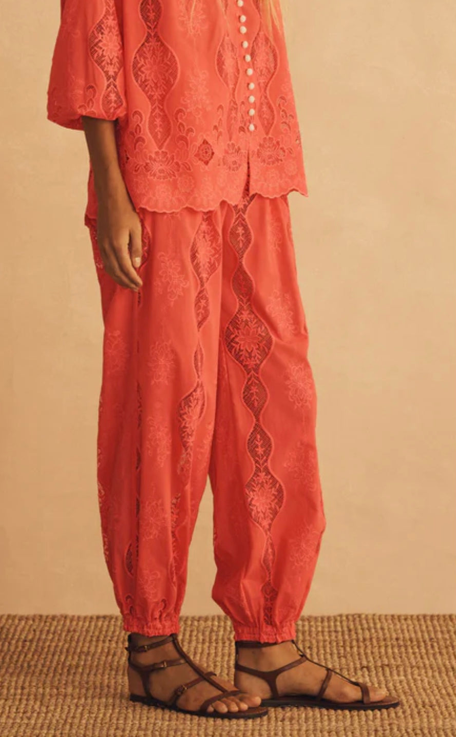 PRIMAROSA TRINA PLEATED HAREM PANT - Aur Ocea