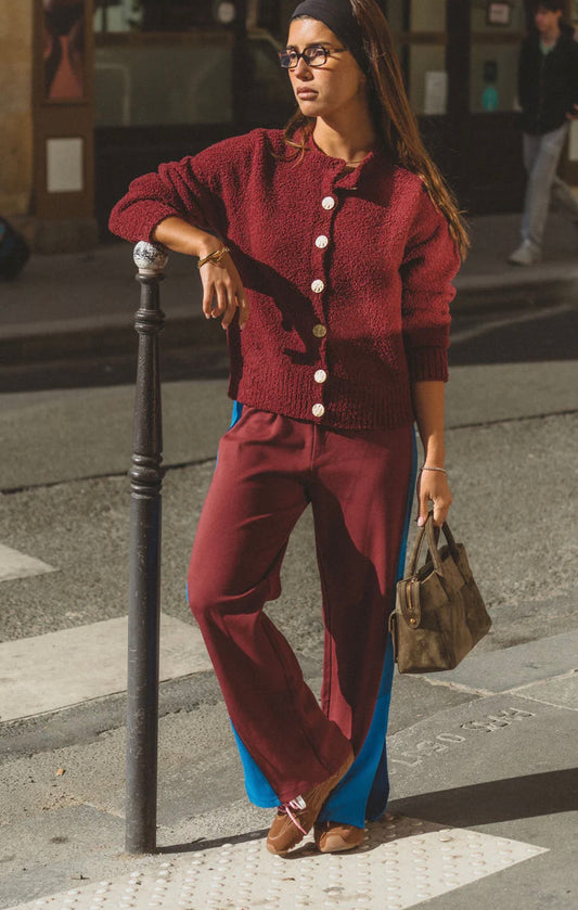 SAINT GERMAIN KNIT PANT CHOCOLATE TRUFFLE