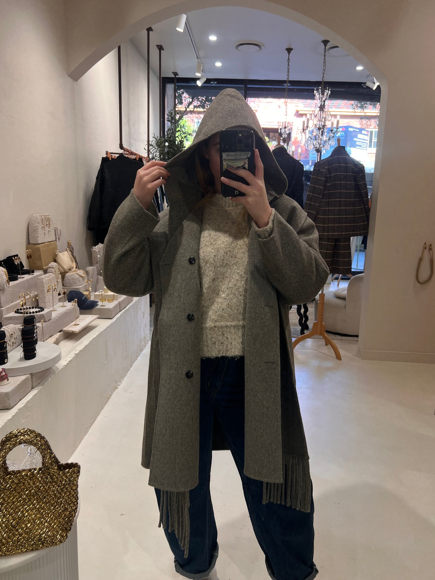 Mondara Jacket with Hood Scarf