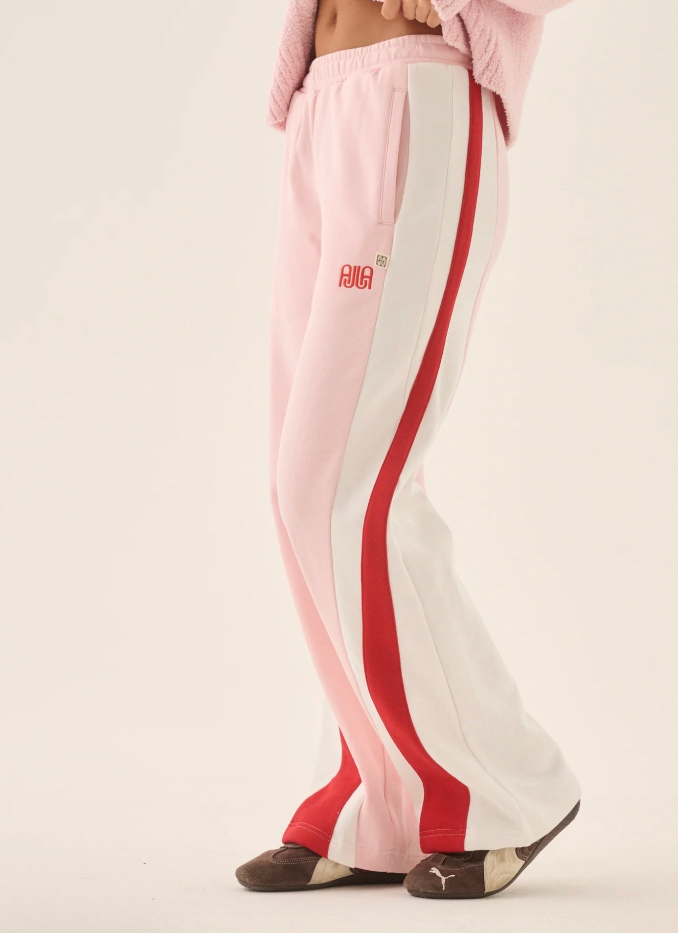 MALLORCA TRACKPANT SEA GREEN & BALLET PINK