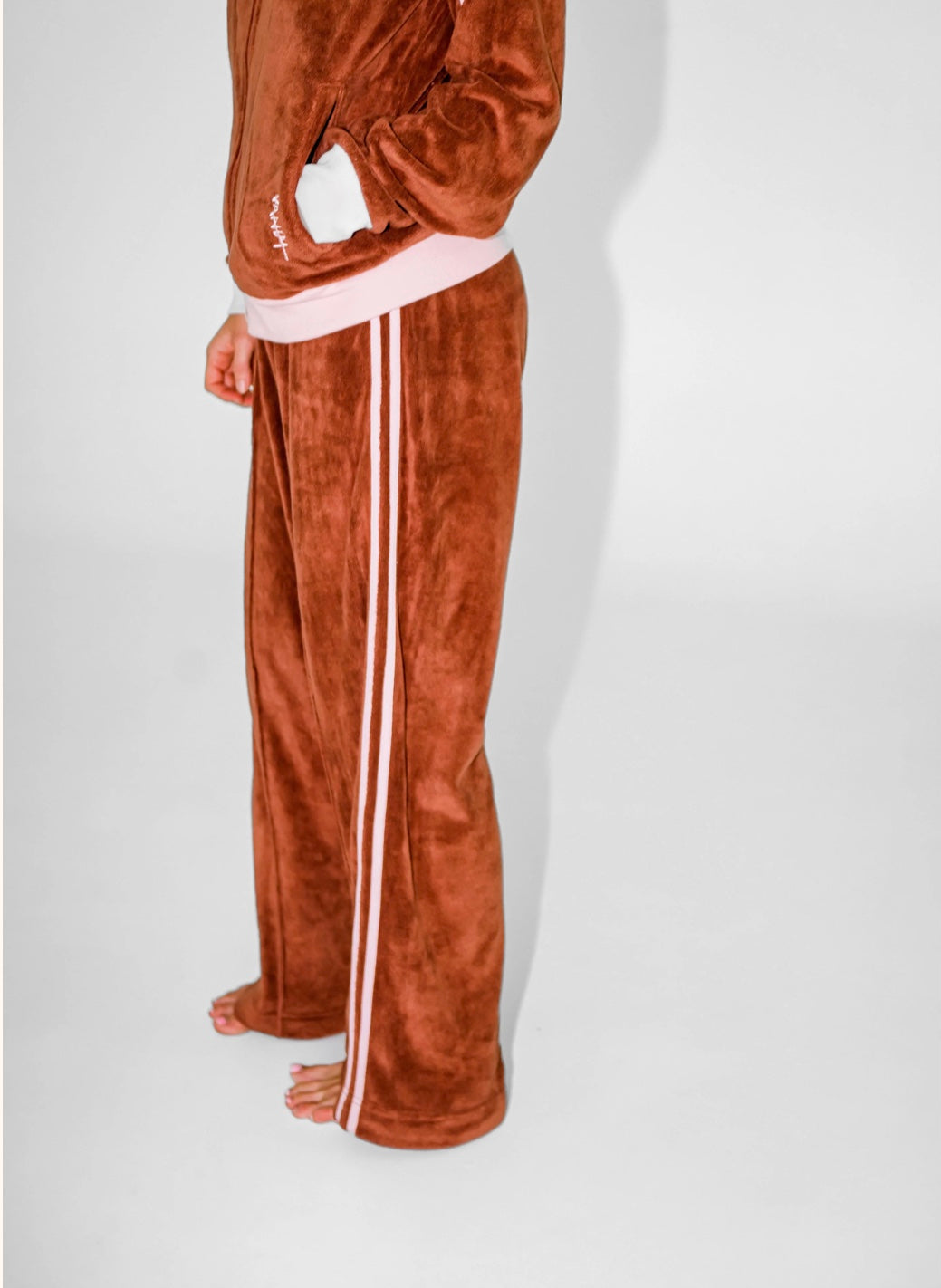 VANDY - CHOCOLATE TERRY PANTS