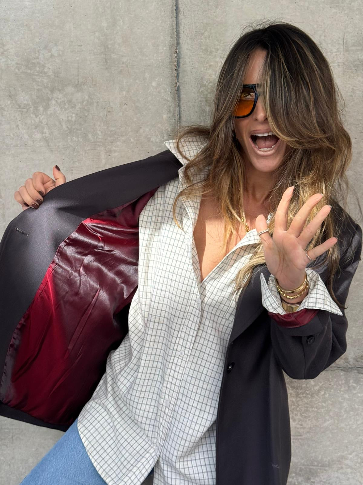 Mondara Black & Red Blazer