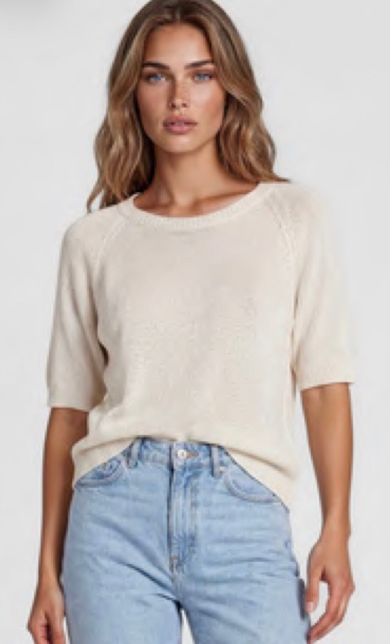 La Gemme - Romina - Short Sleeve Cotton Knit