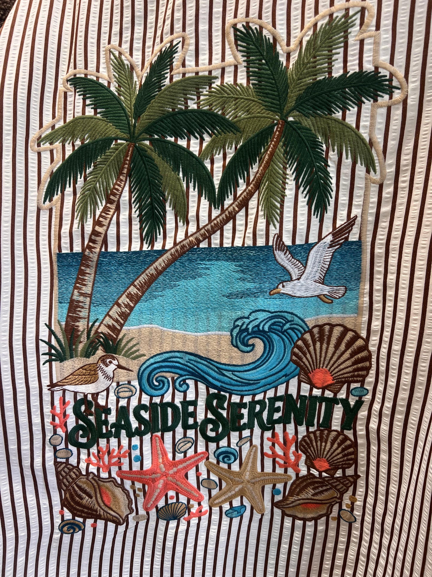 Mondara Striped Seaside Serenity Shirt