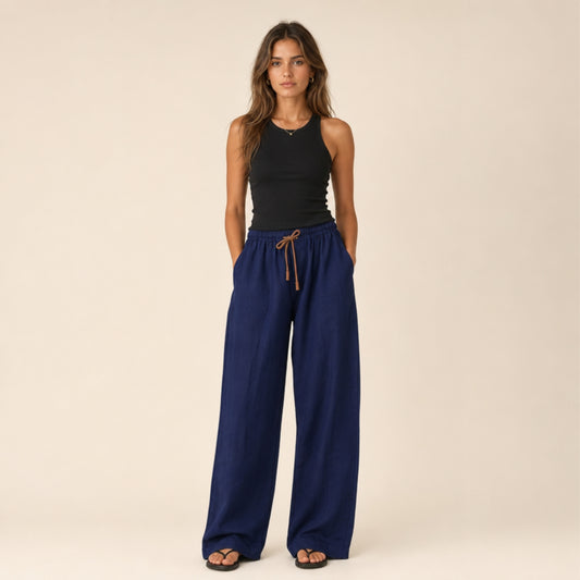 Navy Blue Long Trousers
