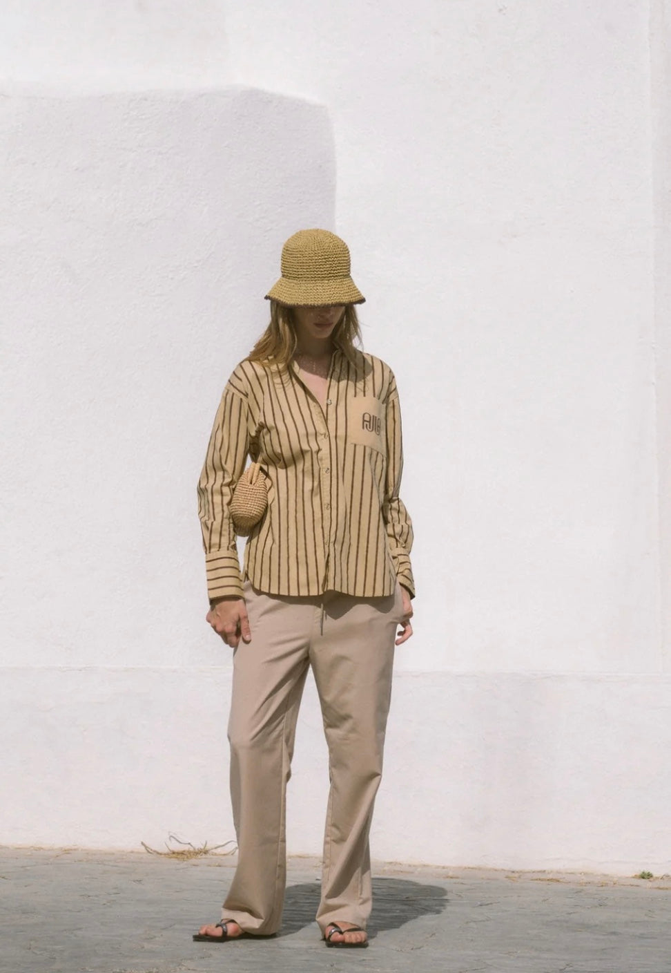 Ajja Pocket Shirt Sand - Araminta James
