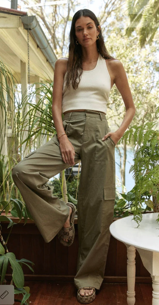 Celine Cargo Pants Matcha