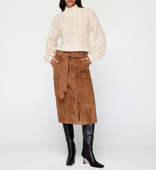 Mos - Nola Suede Midi Skirt