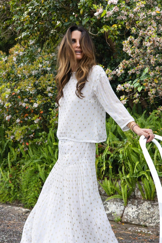 Nouvelle 5875 Polka Dot Top