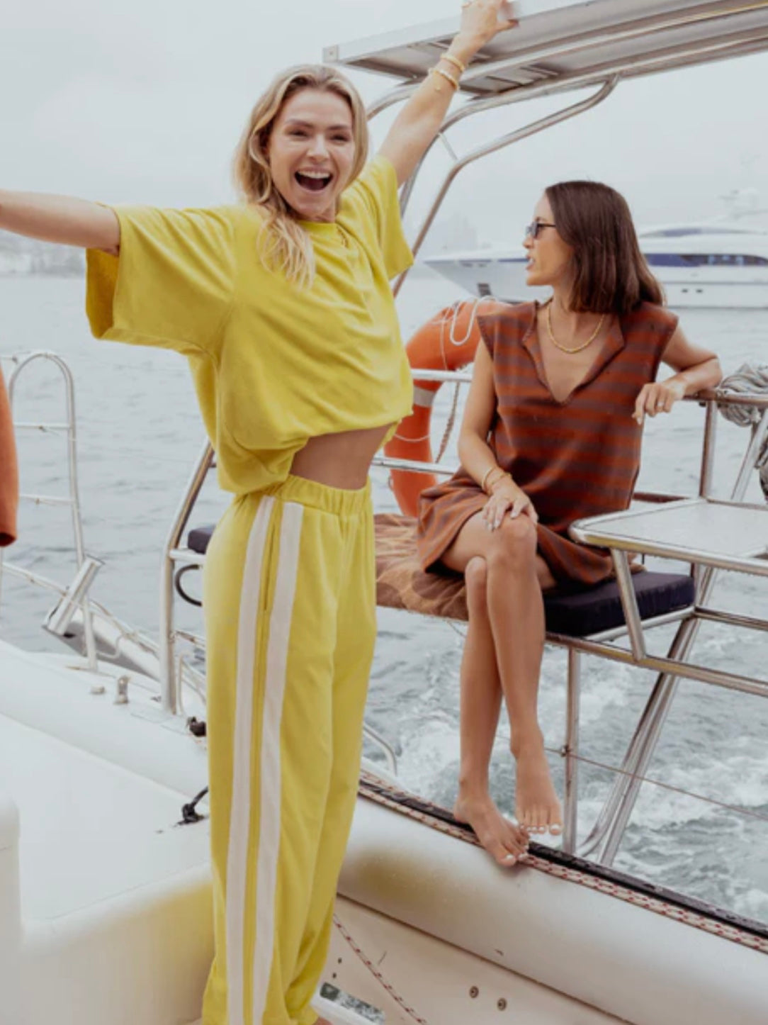 The Marley Pants Terry / Lime