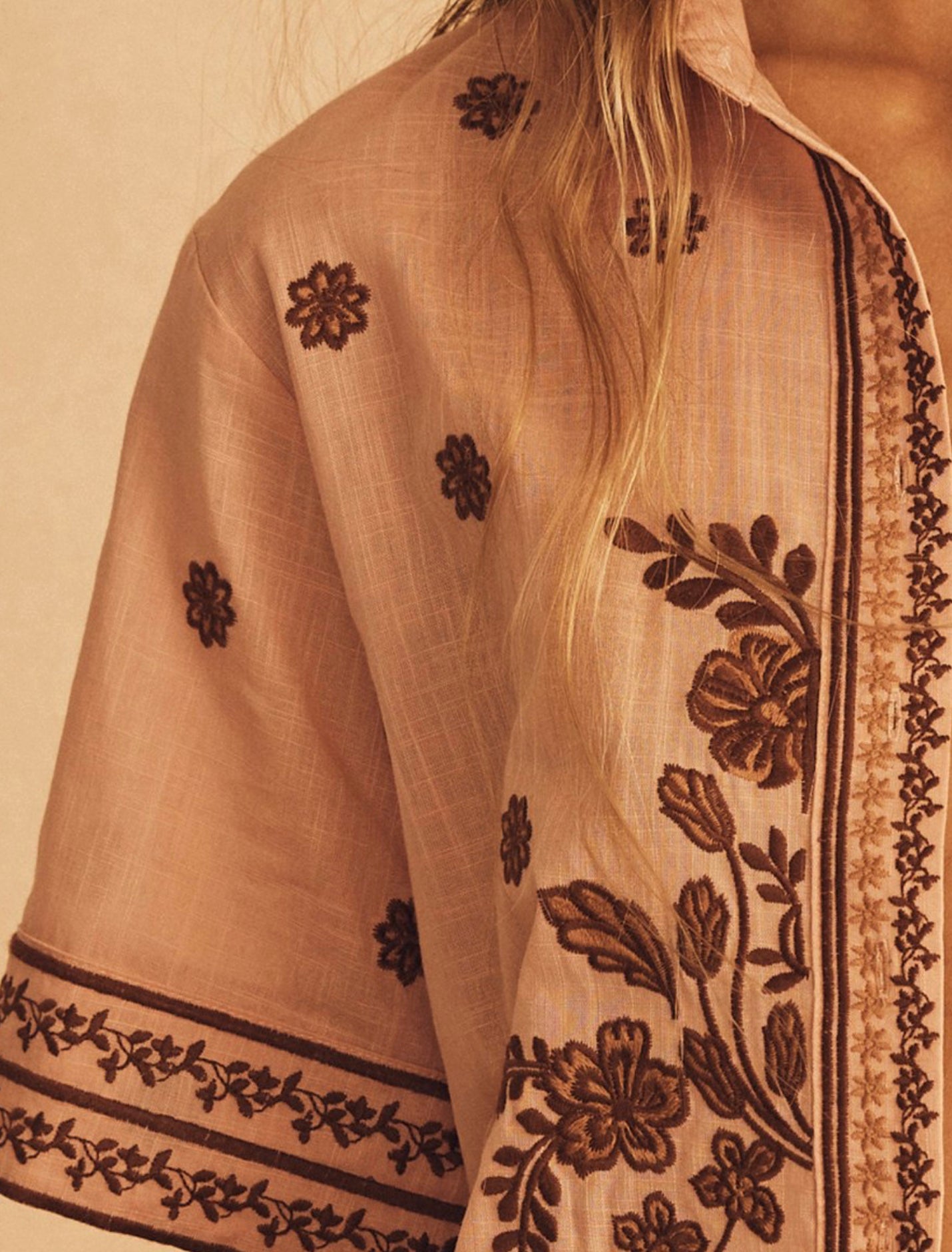 AUR OCEA Embroided Short Sleeve Resort Shirt