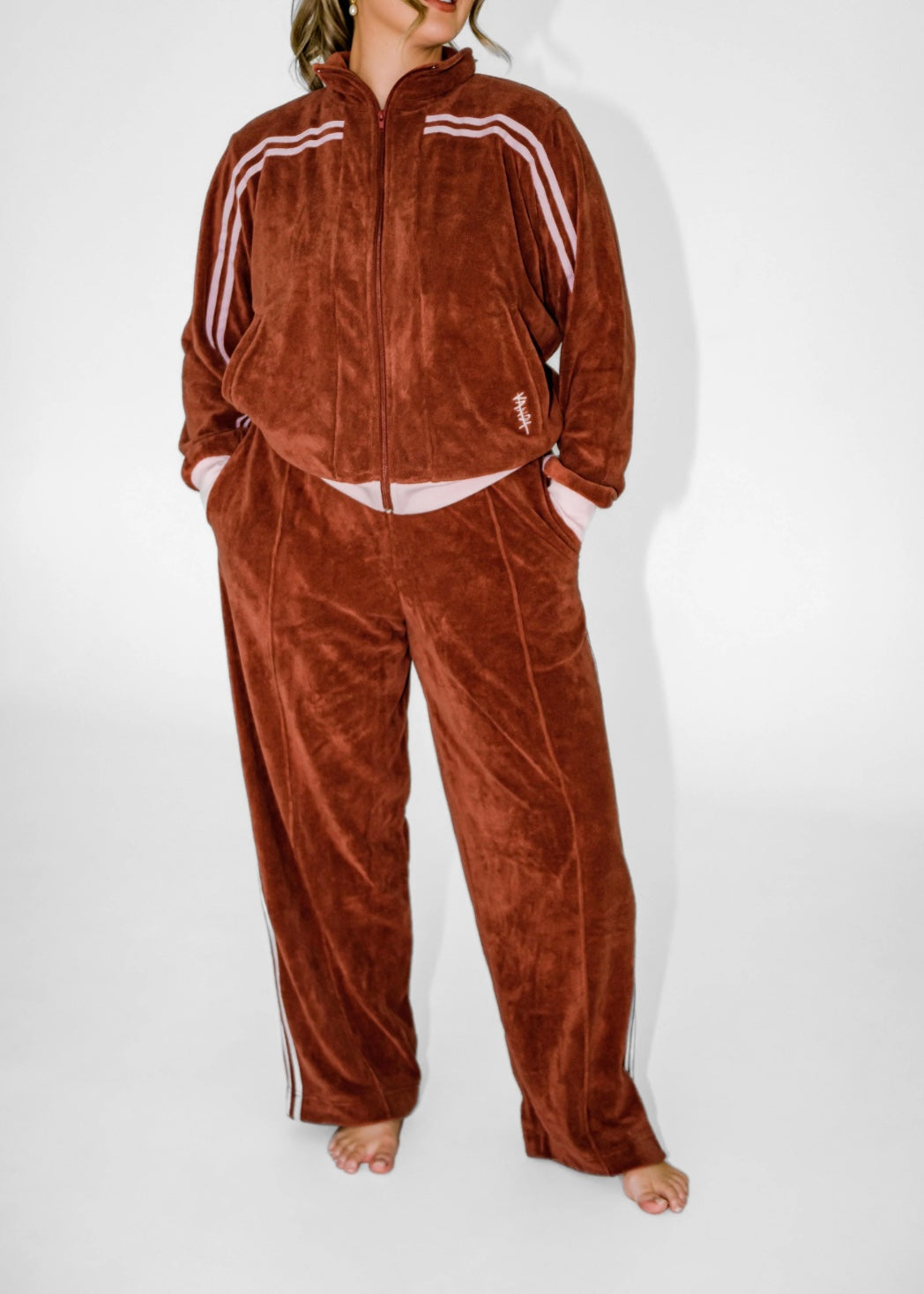 VANDY - CHOCOLATE TERRY PANTS