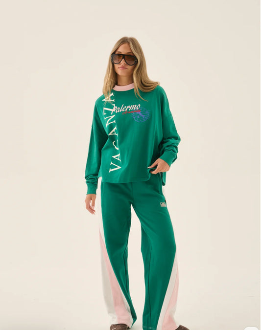 Vacanva Long Sleeve Tee Sea Green