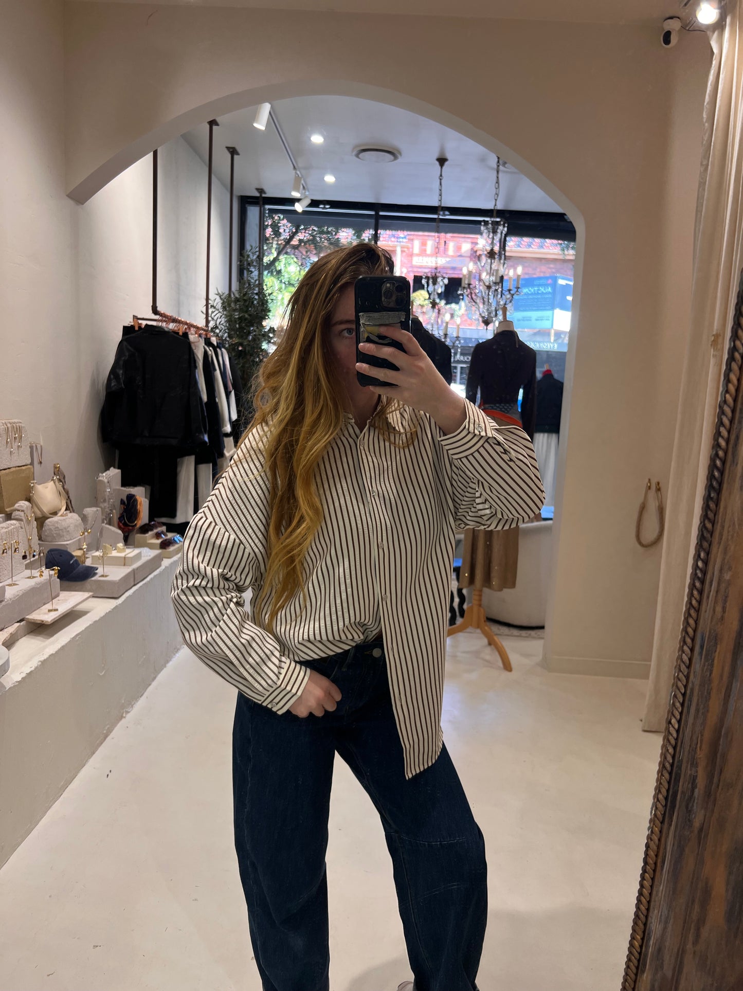 Mondara Striped Seaside Serenity Shirt