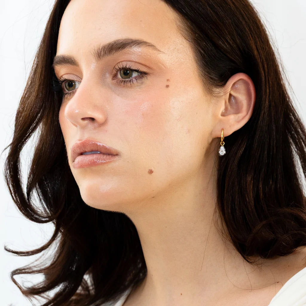 Pearl Cut Drop Earrings