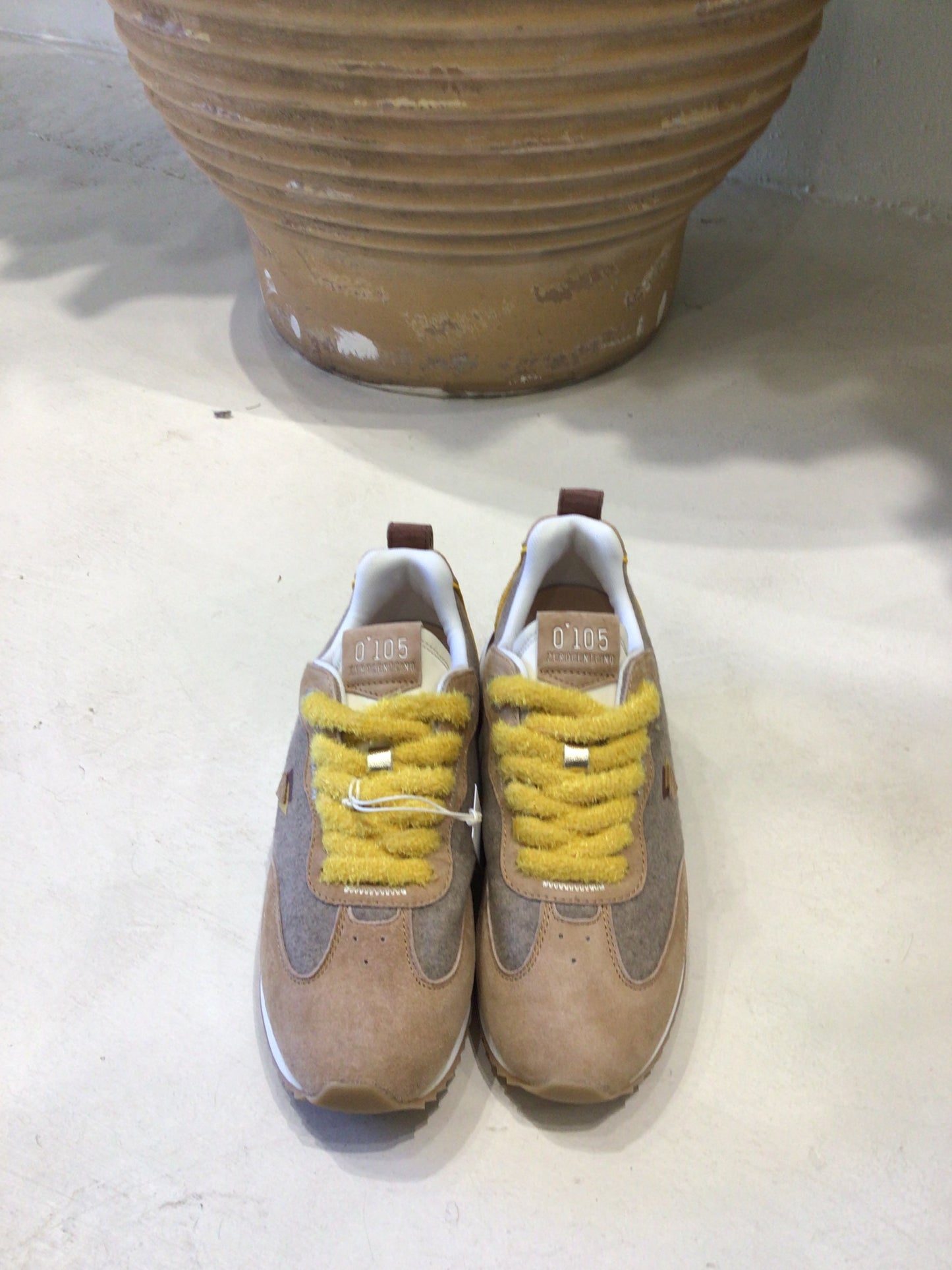 0’105 ZEROCENTCINO Lola Latte tan sneakers