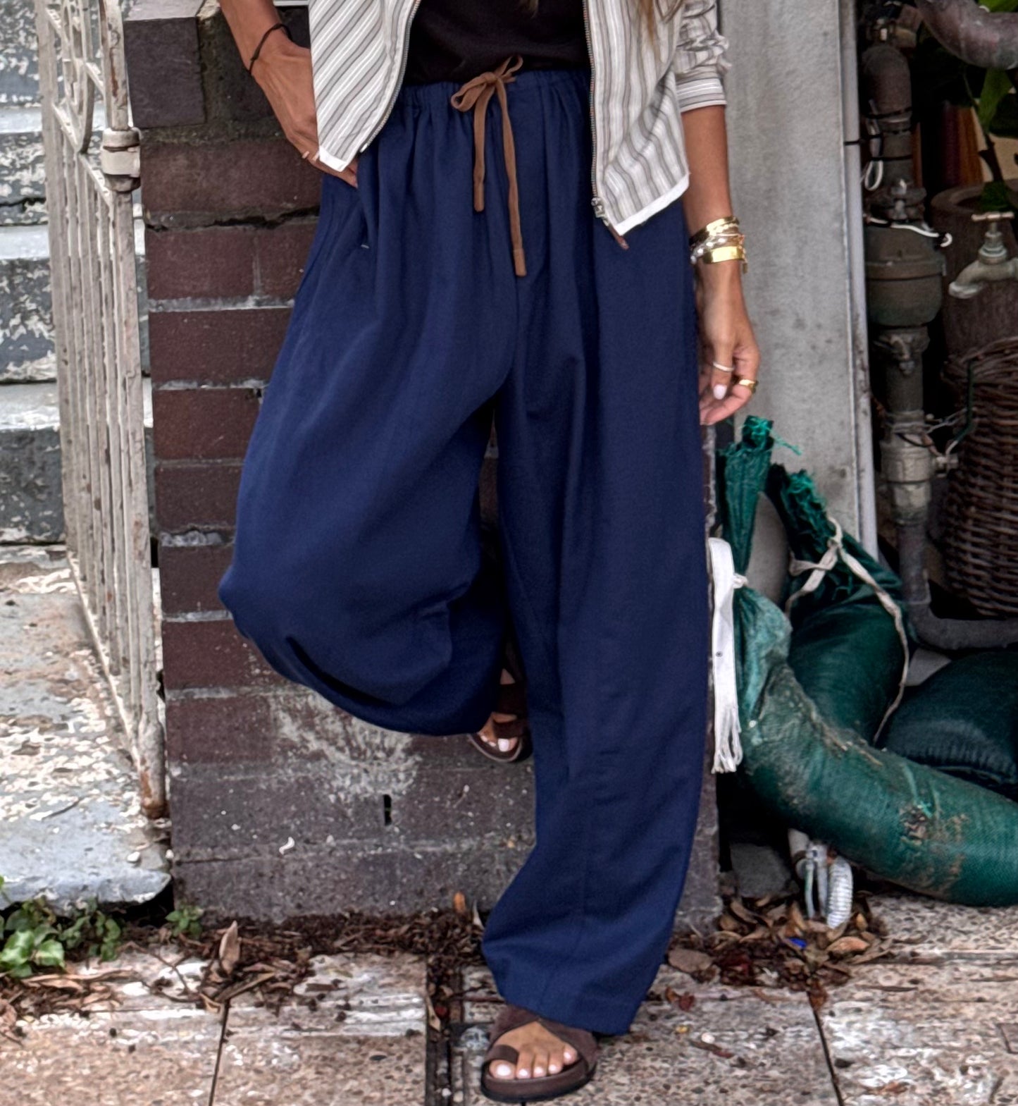 Navy Blue Long Trousers