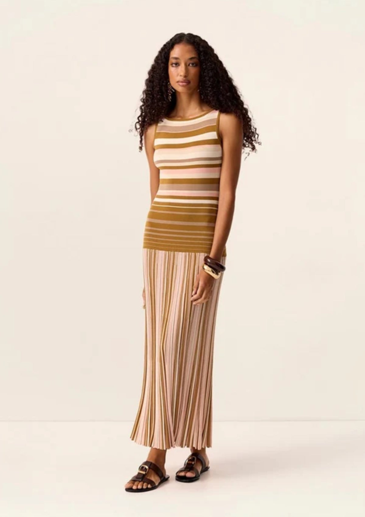 Selva Knit Midi Dress - Mos