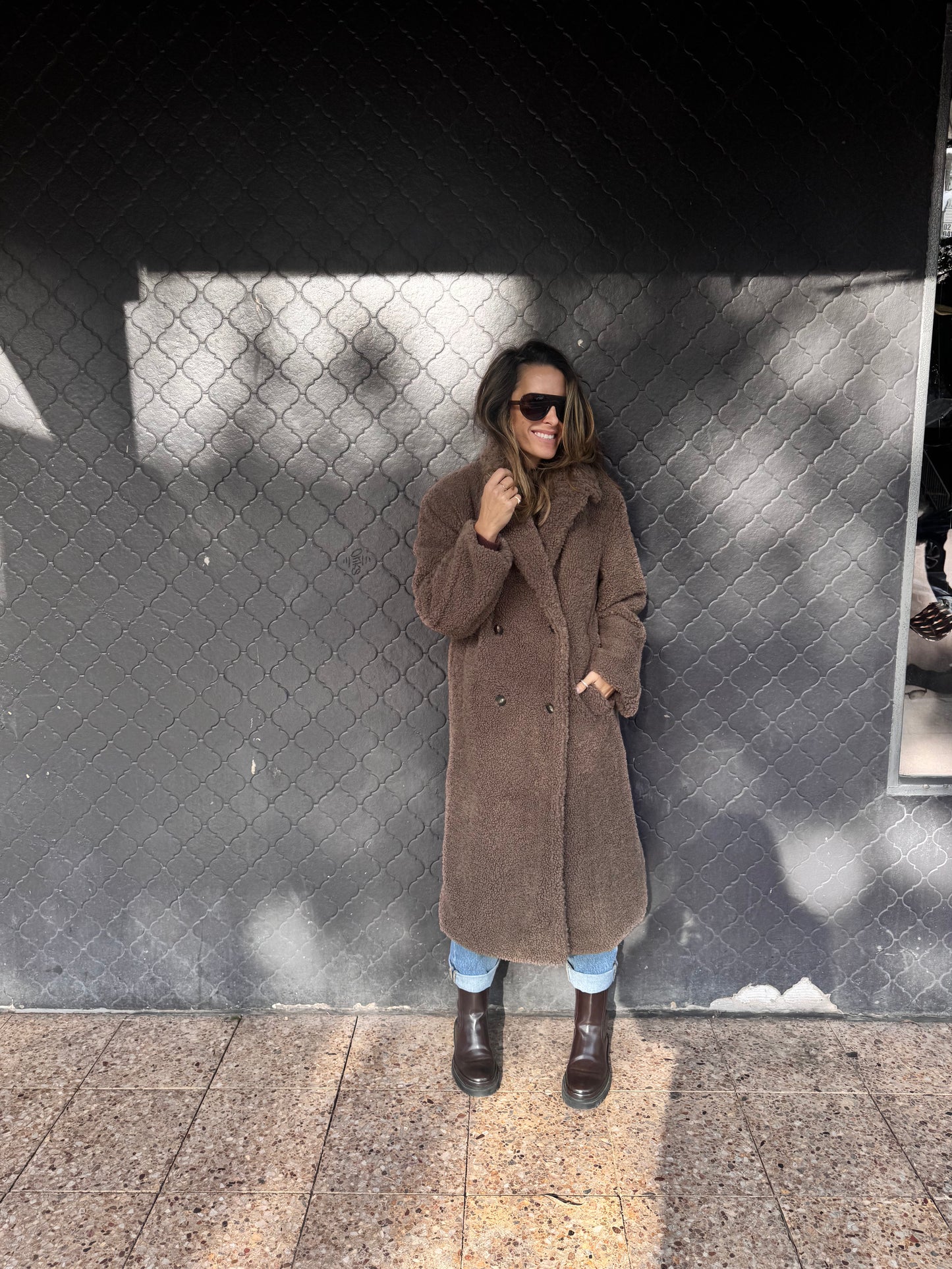 Teddy Bear Jacket - Dark Brown