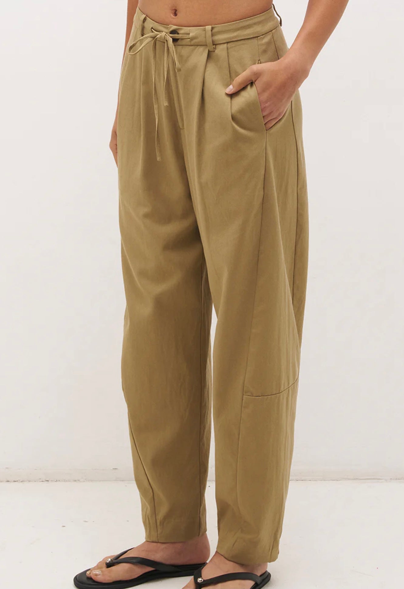 Alba Pant Khaki - Mon Renn