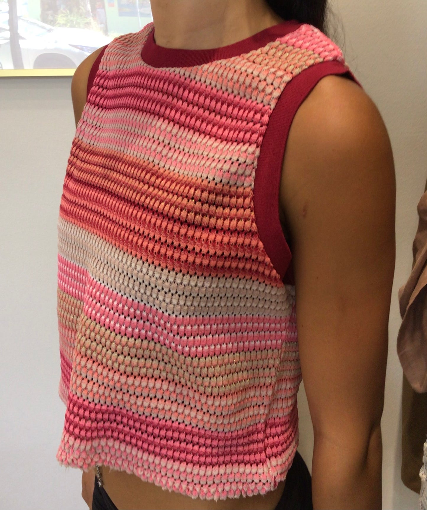 Liora - Strip Pink Top